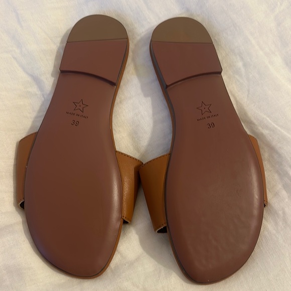 Brown Slide Sandals - Picture 2 of 2